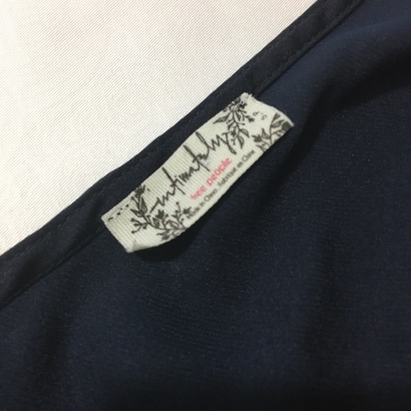 Free People Ruffle Drawstrings Cami, Blue Small - Picture 7 of 10